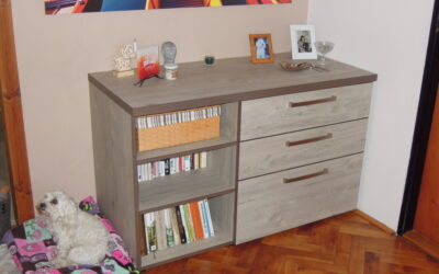 Komoda se šuplíky z lamina K 081 PW